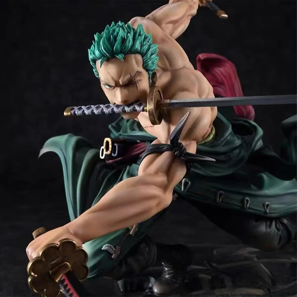 10cm One Piece Anime Figure GK Roronoa Zoro Three-blade Sa-maximum Manga Anime Statue Action Figure Collection Model Kid Toy thumbnail 3