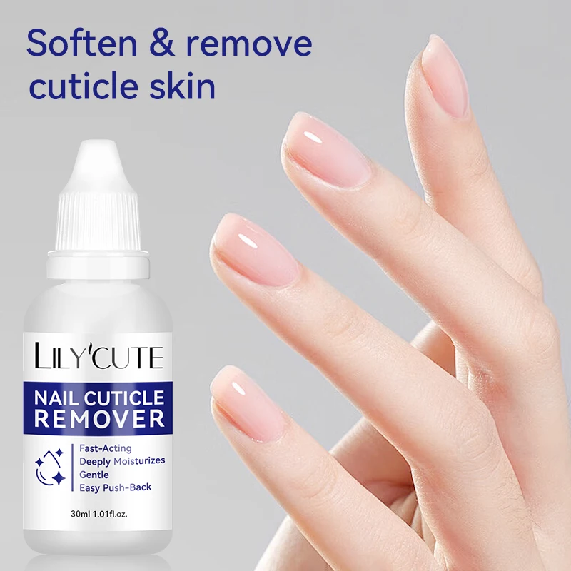 LILYCUTE 30ml Nail Cuticle Remover Quick Softening Gel For Nail Dead Skin Gentle Remover Manicure Care Easy Cuticle Cleaner Tool thumbnail 4