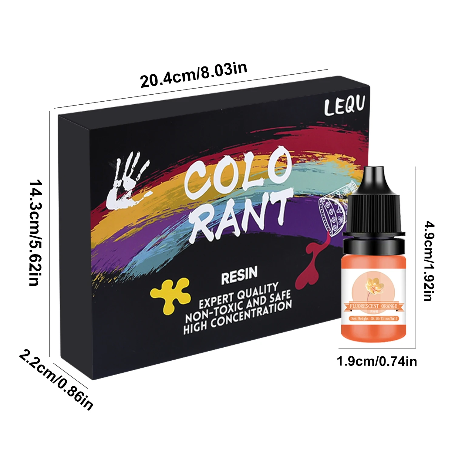 30 Color Epoxy Resin Pigment Set, 5 ml, UV Resin Dye Set for DIY Jewelry and Crafts, Assorted Colorants for Artistic Creations thumbnail 6