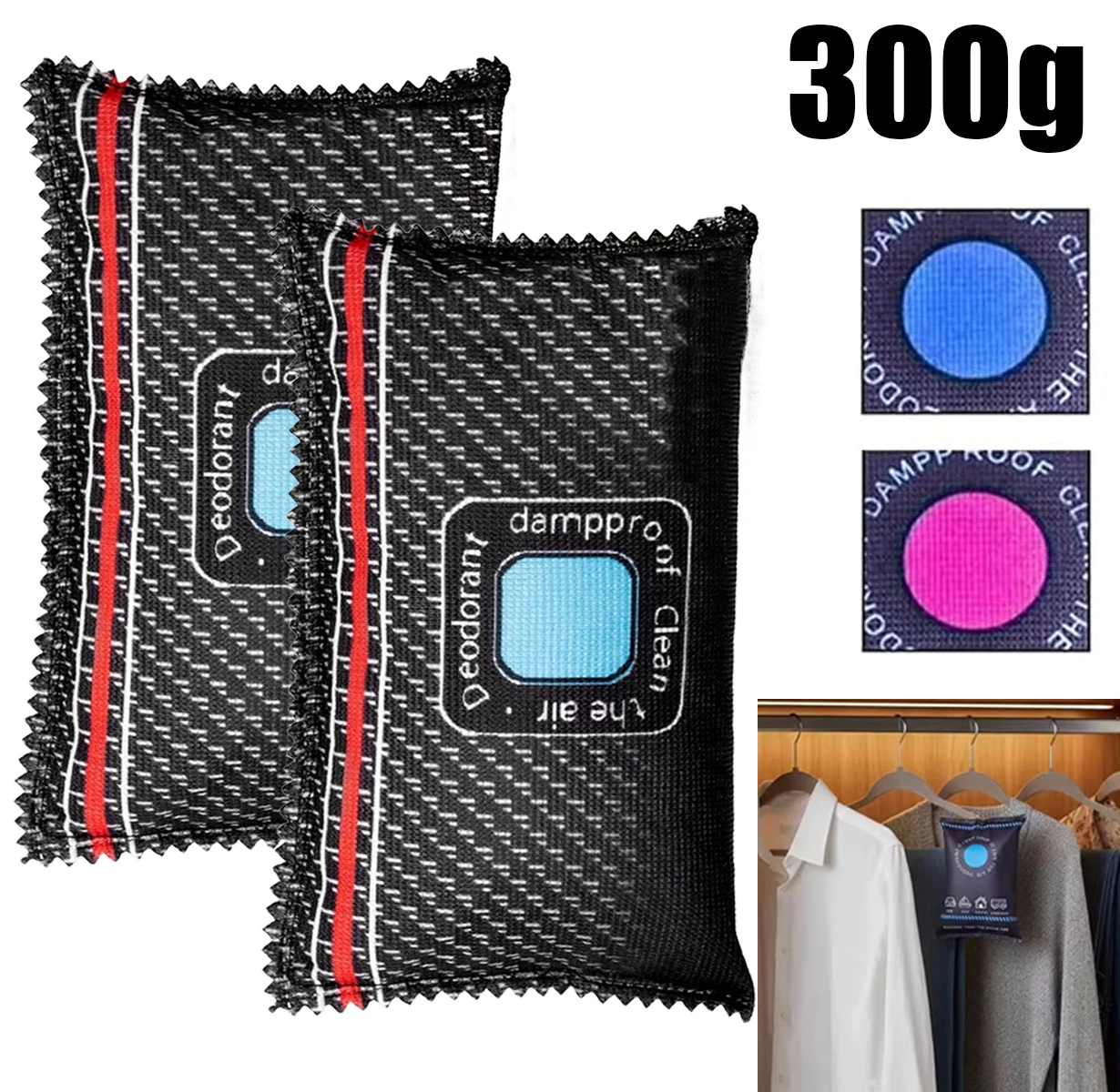 Reusable Silicone Dehumidifier Bag Car Air Freshener Interior Wardrobe Room Home Moisture Absorber Dampness Preventer Drying Bag