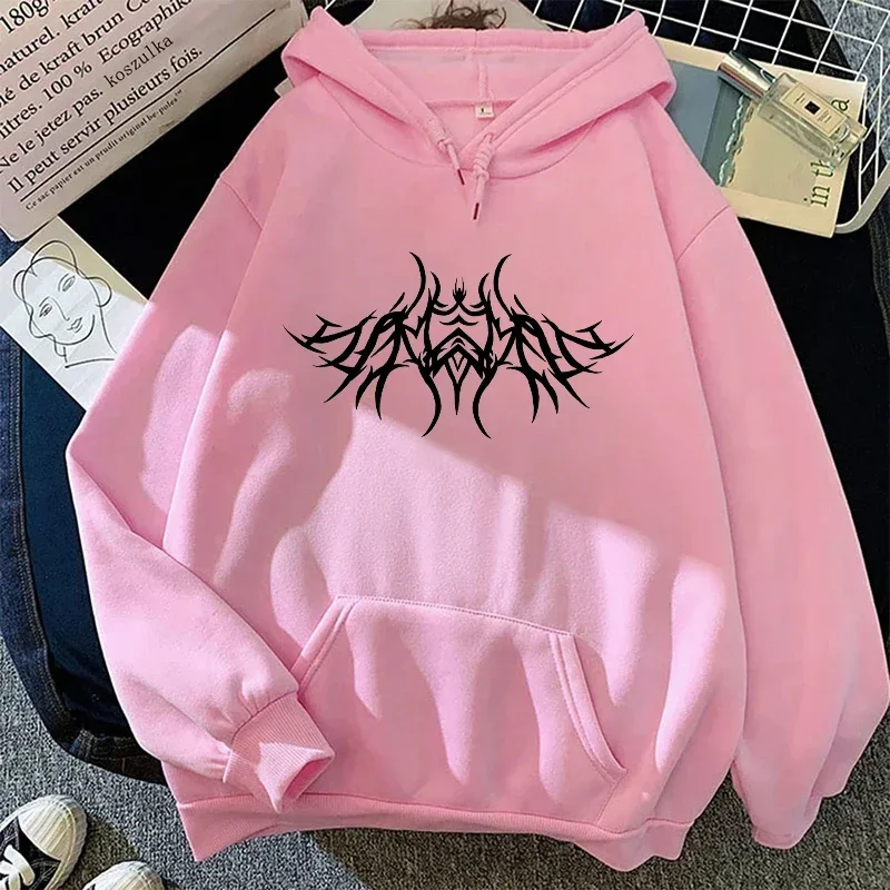 2026 New Arrival Women's Sweatshirts Y2K Style Hooded Long Sleeve Pullover Girls Urban Casual Fashion Loose Hoodies Streetwear thumbnail 5