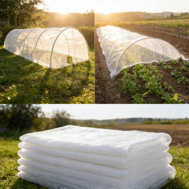 Garden Mulch Fabric160cm×1000cmThickened Non-Woven Fabric Plant Cold Protection Cover for Vegetables and Fruit Trees, Anti-Freez