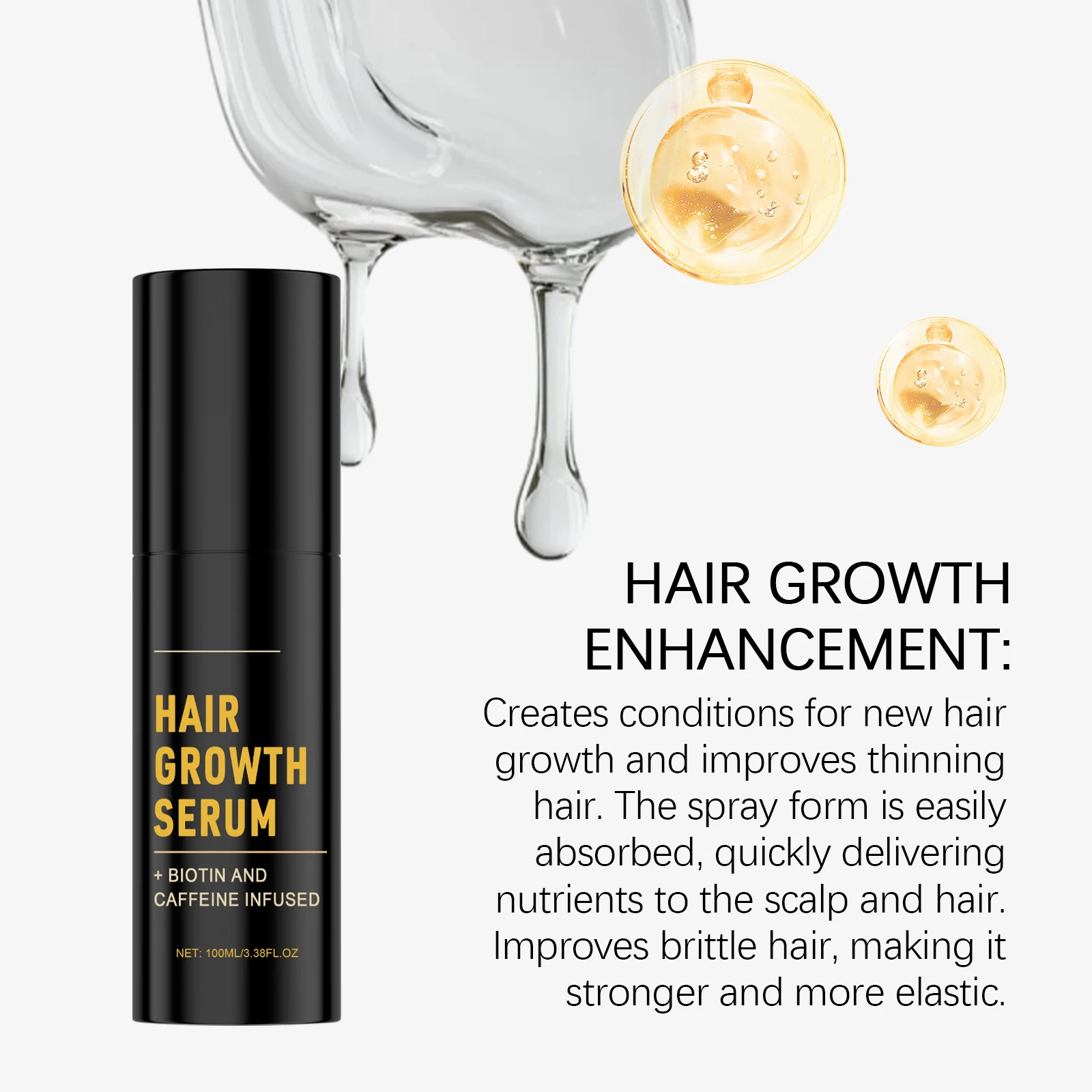 Hair Growth Serum Trengthening Hair Roots Promote Hair Regrowth Anti Hair Loss Nourishing Scalp Repair Hair Care thumbnail 5
