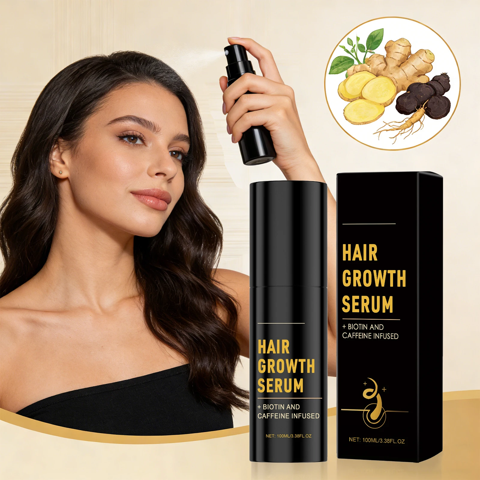 Hair Growth Serum Trengthening Hair Roots Promote Hair Regrowth Anti Hair Loss Nourishing Scalp Repair Hair Care thumbnail 2