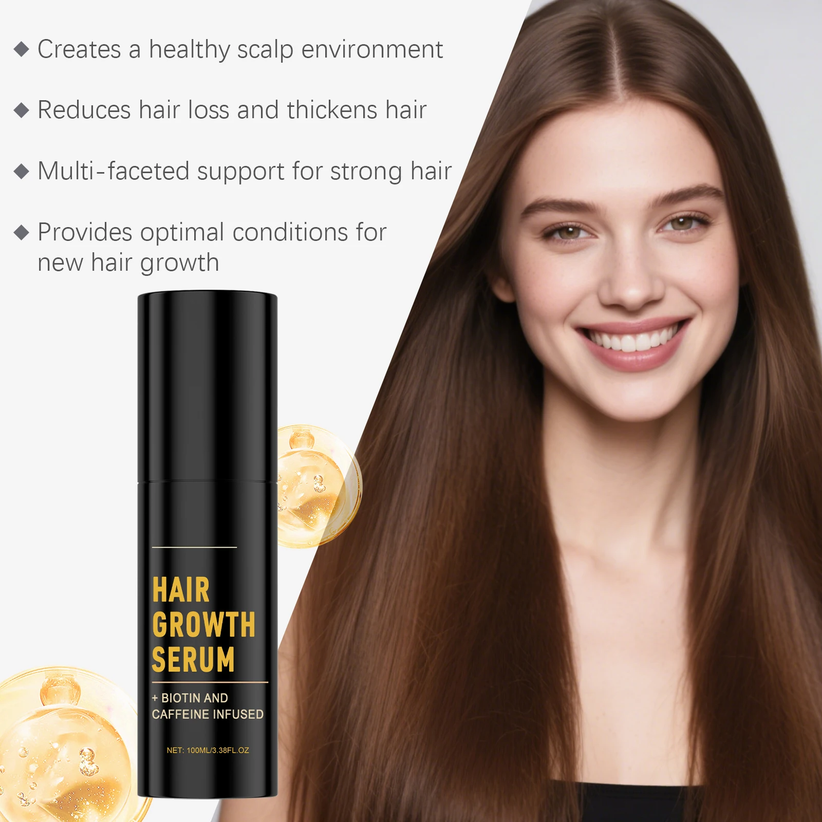 Hair Growth Serum Trengthening Hair Roots Promote Hair Regrowth Anti Hair Loss Nourishing Scalp Repair Hair Care thumbnail 6