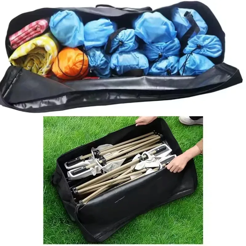 1680D Oxford Fabric Outdoor Waterproof Storage Bag | 55L-150L Foldable Luggage Duffle Backpack Waterproof Large Hiking Handbags thumbnail 6
