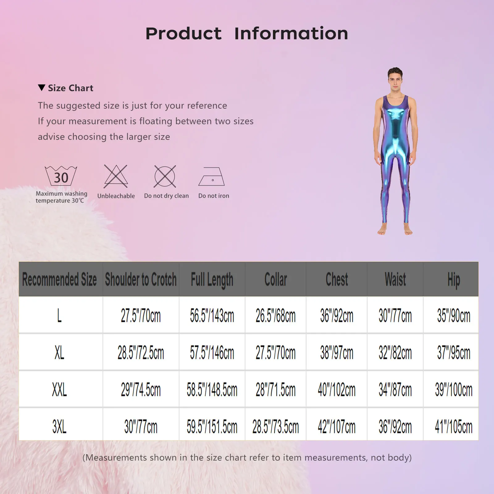 Mens One Piece Metallic Shiny Tank Unitard Jumpsuit Swimwear Back Hidden Zipper Leggings Bodybuilding Bodysuit Clubwear Costume thumbnail 6