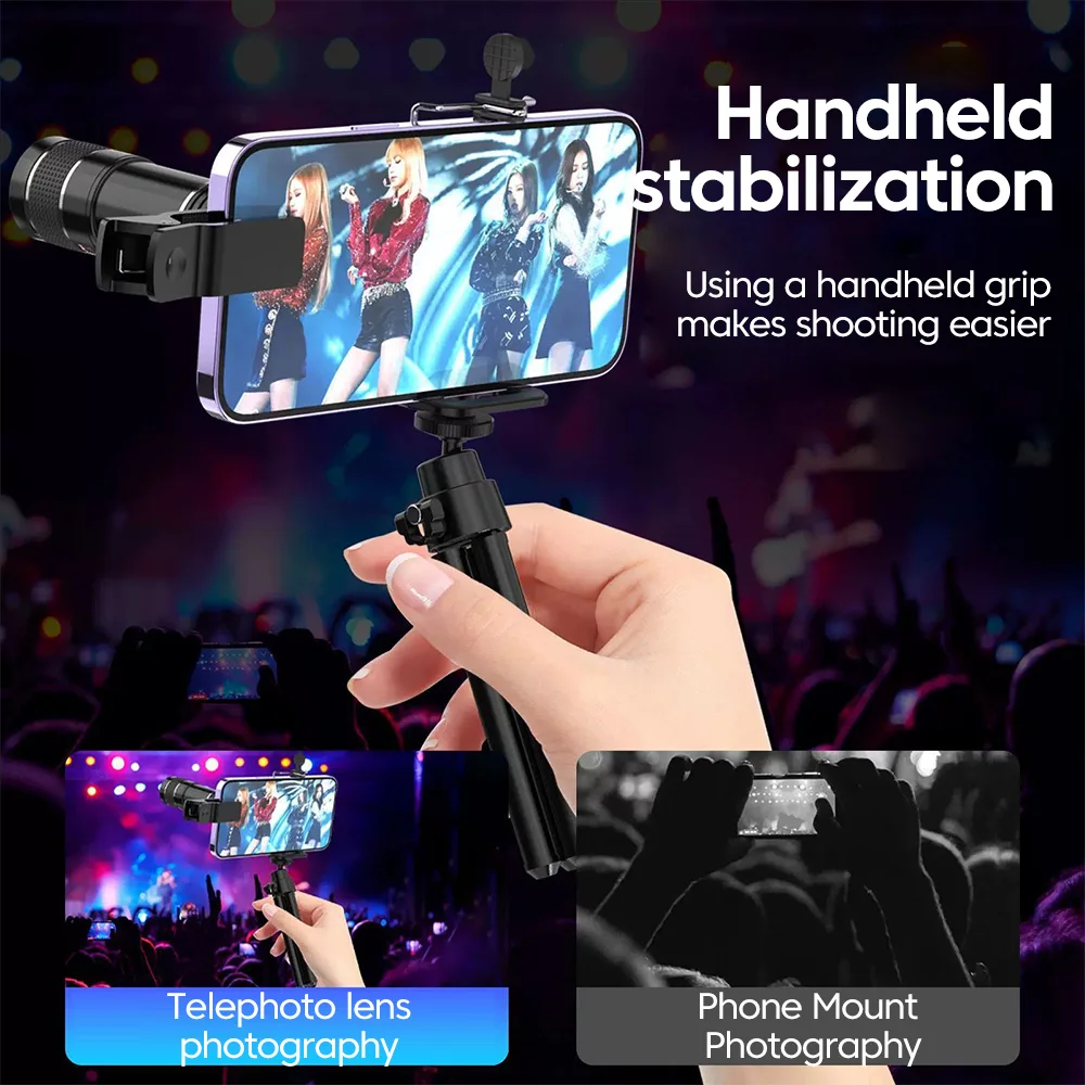 20X Zoom HD Universal Optical Camera Telephoto Clip Lens Phone Smartphone Telescope Focus Len For Samsung Xiaomi iPhone thumbnail 5