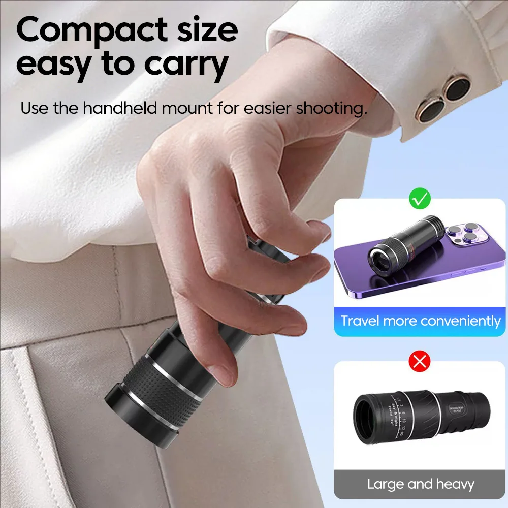 20X Zoom HD Universal Optical Camera Telephoto Clip Lens Phone Smartphone Telescope Focus Len For Samsung Xiaomi iPhone thumbnail 3