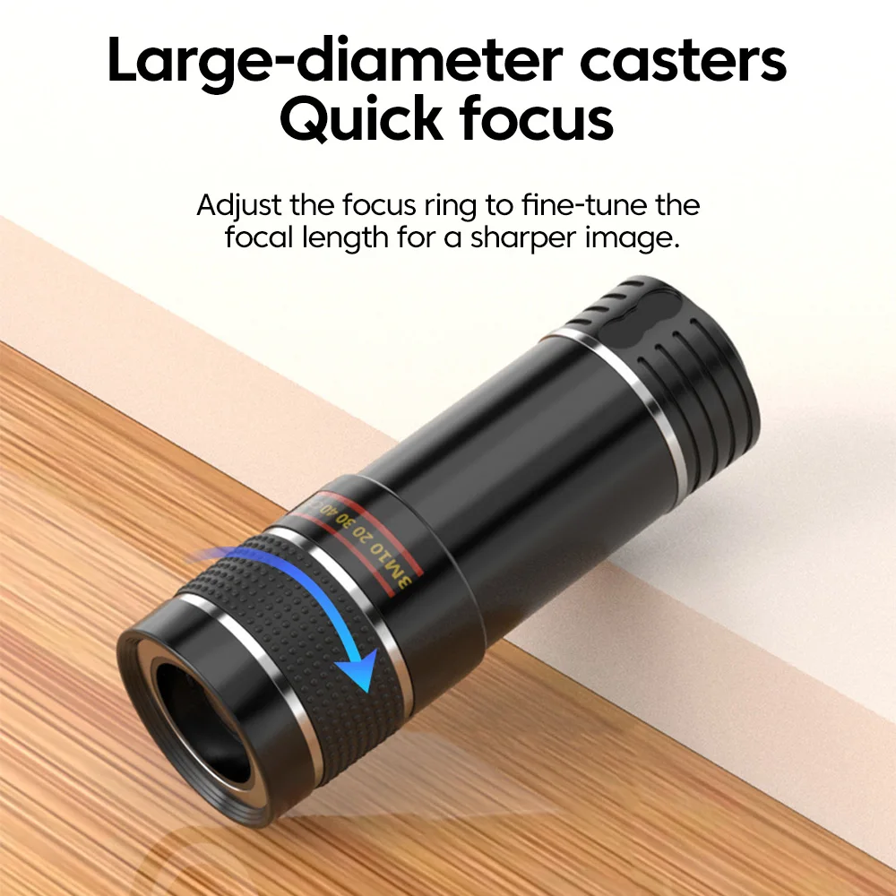 20X Zoom HD Universal Optical Camera Telephoto Clip Lens Phone Smartphone Telescope Focus Len For Samsung Xiaomi iPhone thumbnail 6