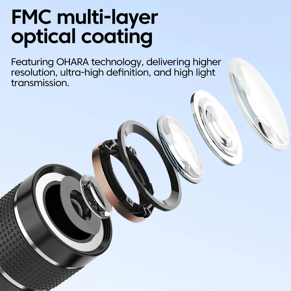 20X Zoom HD Universal Optical Camera Telephoto Clip Lens Phone Smartphone Telescope Focus Len For Samsung Xiaomi iPhone thumbnail 2