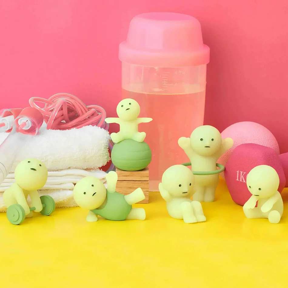 Surprise Gift Yoga Bedroom series blind box action figures multiple doll green noctilucent mysterious decoration model for toy