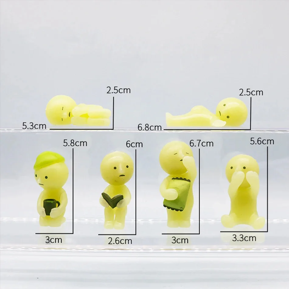 Surprise Gift Yoga Bedroom series blind box action figures multiple doll green noctilucent mysterious decoration model for toy thumbnail 4
