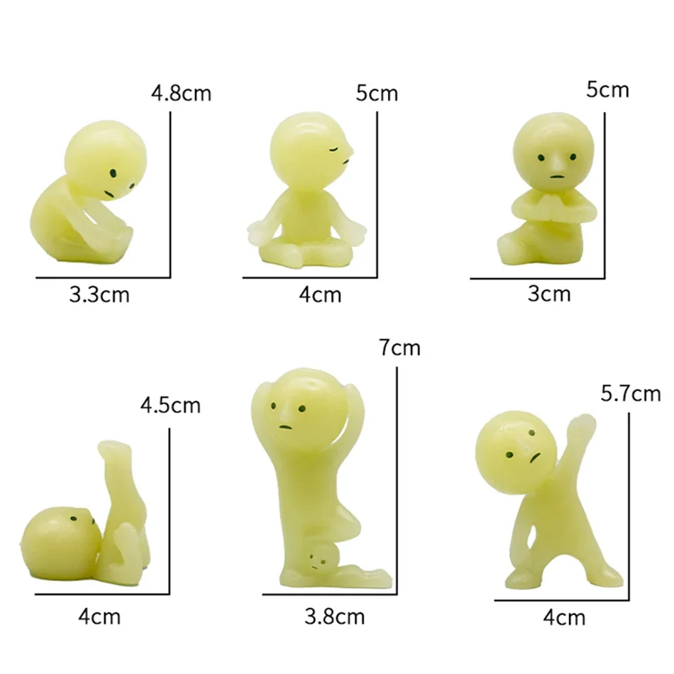 Surprise Gift Yoga Bedroom series blind box action figures multiple doll green noctilucent mysterious decoration model for toy thumbnail 5