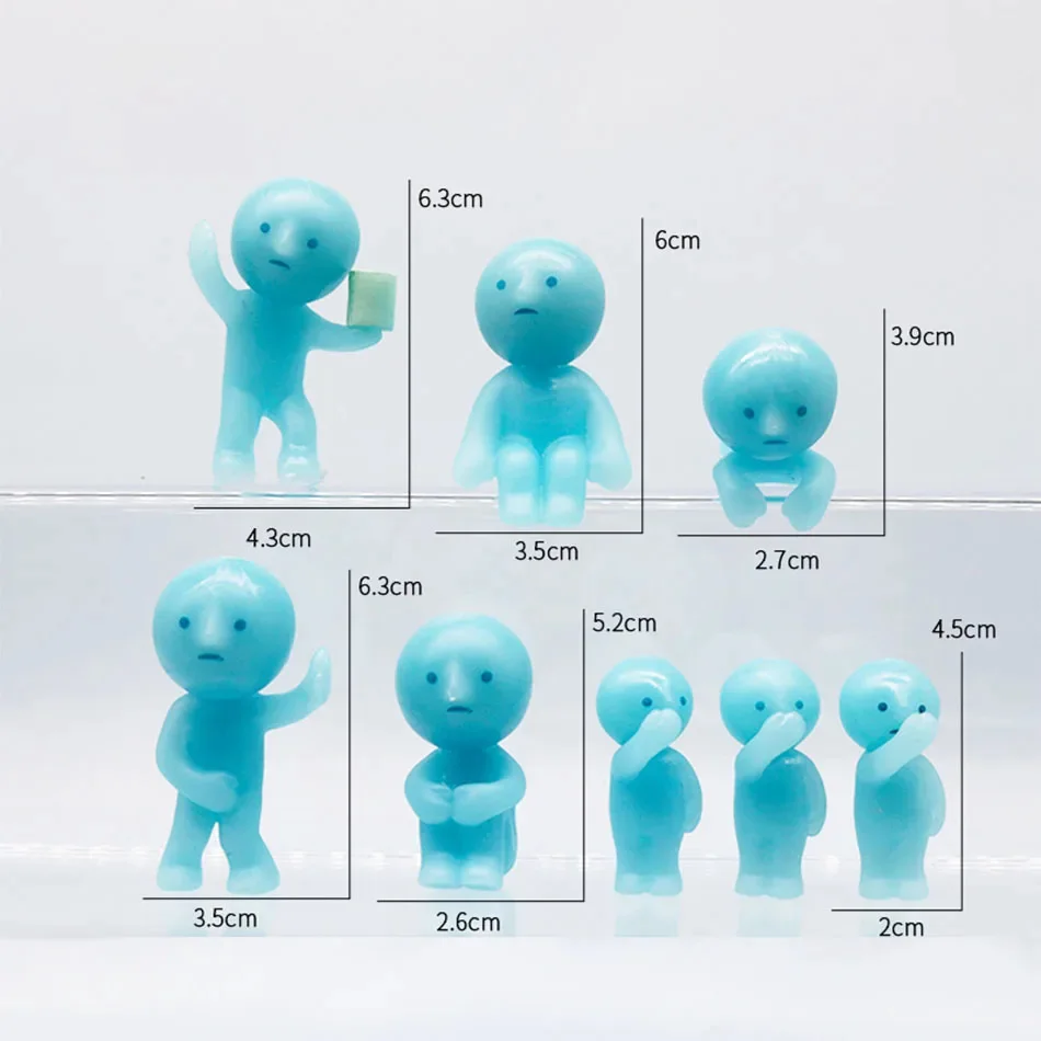 Surprise Gift Yoga Bedroom series blind box action figures multiple doll green noctilucent mysterious decoration model for toy thumbnail 3