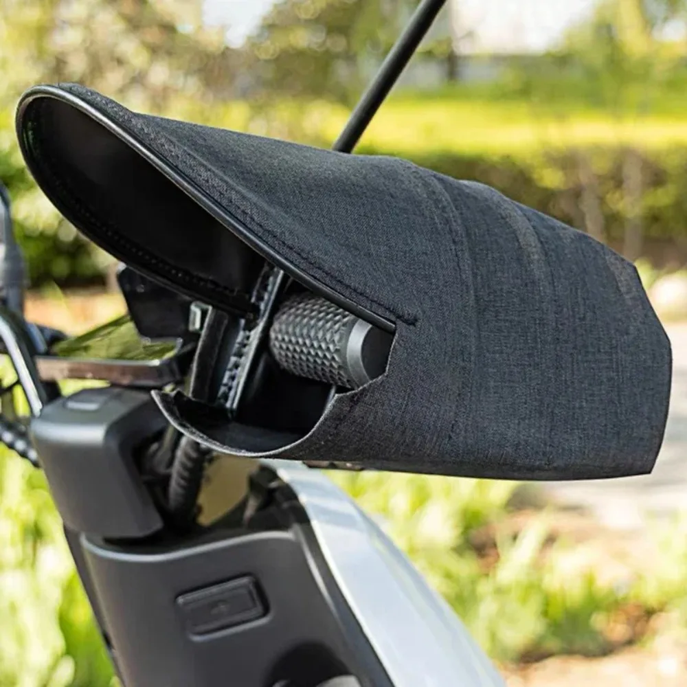 All Weather Motorcycle Hand Grip Covers Waterproof Winter Summer Use for Commuter Scooter E Bike Outdoor UV Heat Cold Protection thumbnail 5