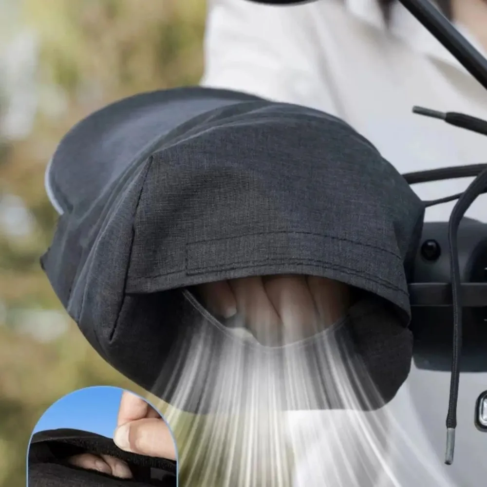 All Weather Motorcycle Hand Grip Covers Waterproof Winter Summer Use for Commuter Scooter E Bike Outdoor UV Heat Cold Protection thumbnail 3