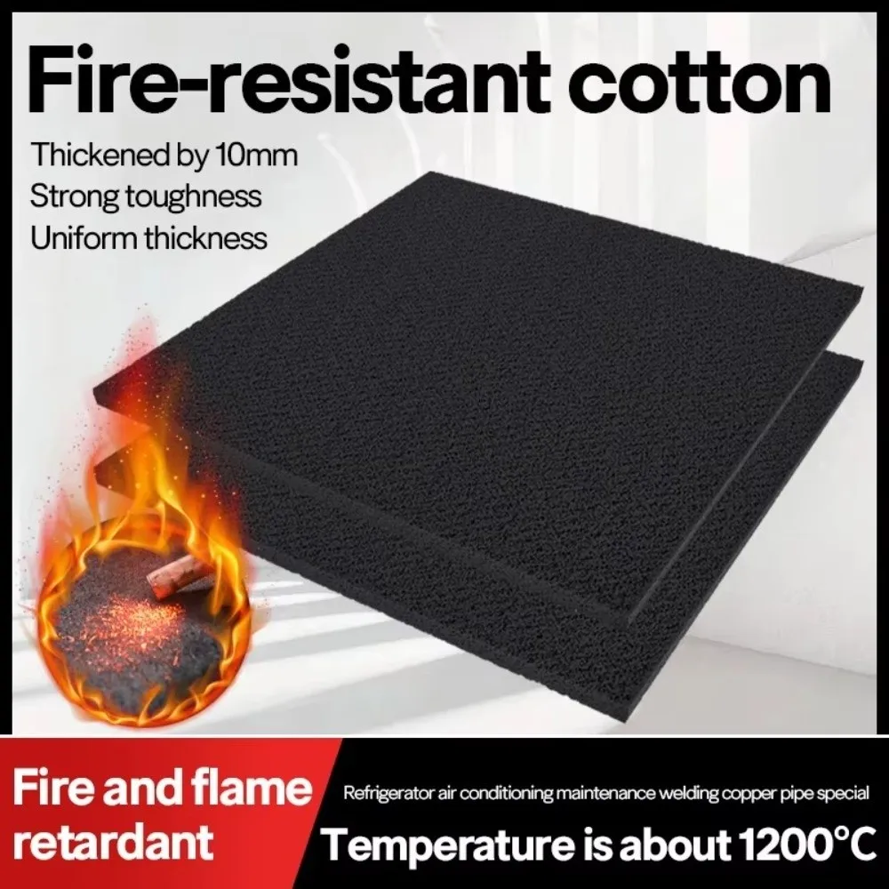 Black Carbon Fiber Felt Felt Fireproof Torch Shield Mat High-temperature Resistant Flame-retardant Soldering Protective Pad