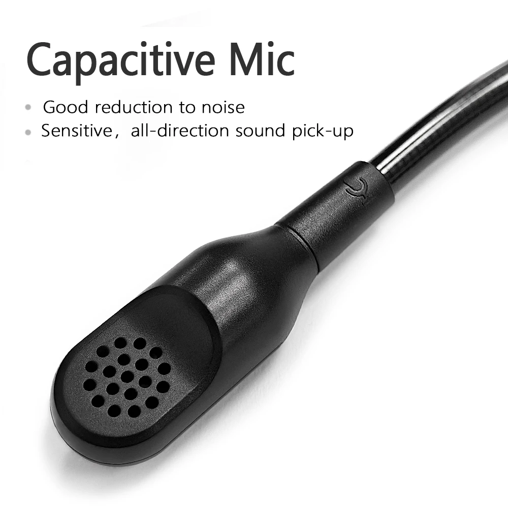 3.5mm Detachable Noise Cancelling Replacement Game Headphones Microphone for Razer BlackShark V3 Headset Mic black thumbnail 2