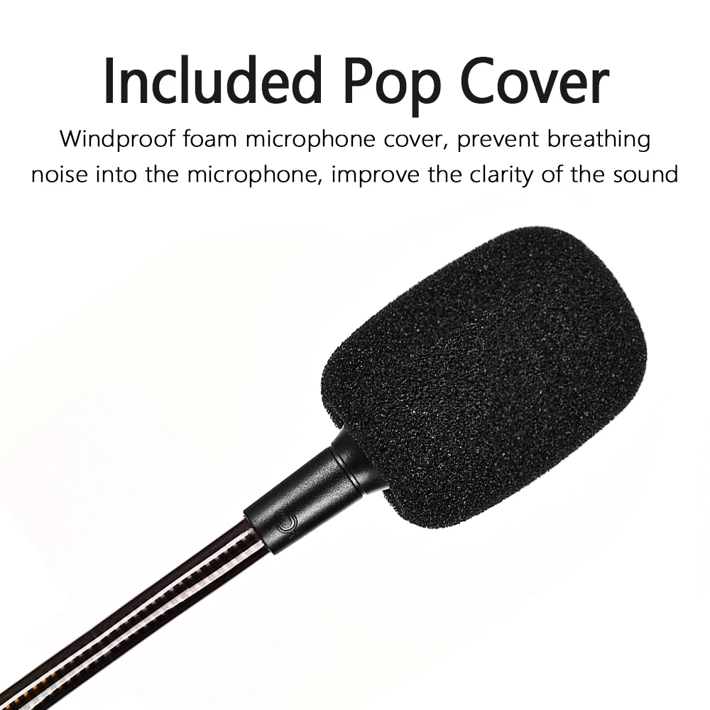 3.5mm Detachable Noise Cancelling Replacement Game Headphones Microphone for Razer BlackShark V3 Headset Mic black thumbnail 4