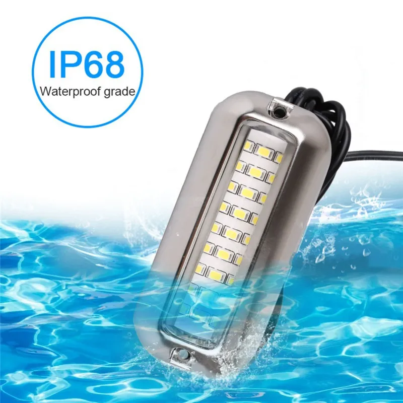 27/42 LED 12V Boat Transom Light Underwater Pontoon Marine Ship Boat Accessories Light Waterproof Marine Light IP68 For Car thumbnail 5