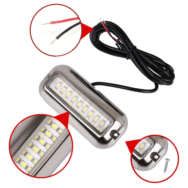 27/42 LED 12V Boat Transom Light Underwater Pontoon Marine Ship Boat Accessories Light Waterproof Marine Light IP68 For Car thumbnail 3