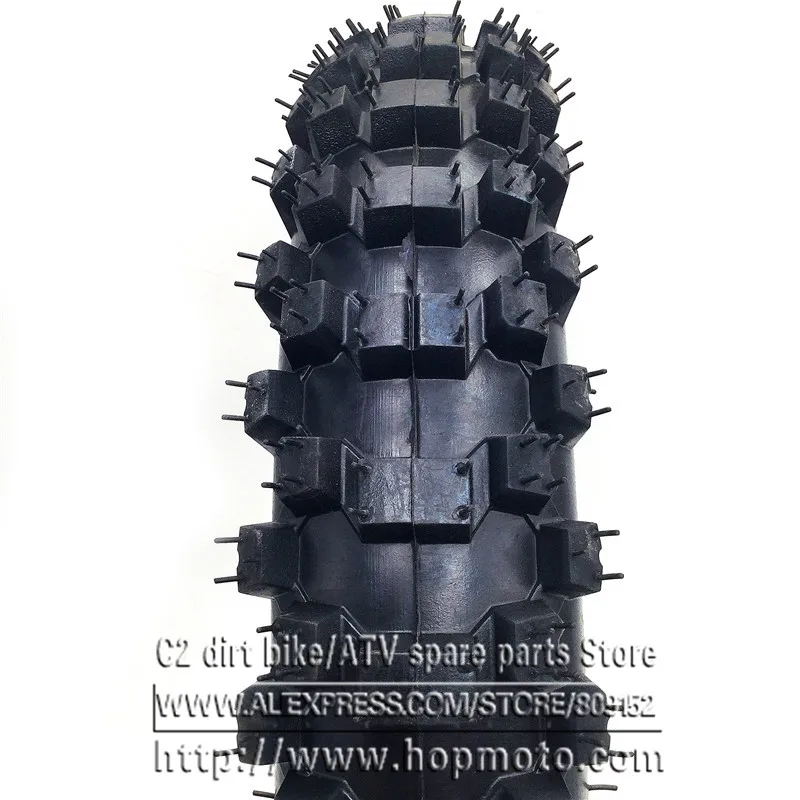 80/100-12 Rear Wheel Tire Out inner Tyre 12inch Deep Teeth Dirt Pit Bike Off-Road Motorcycle Motocross thumbnail 5