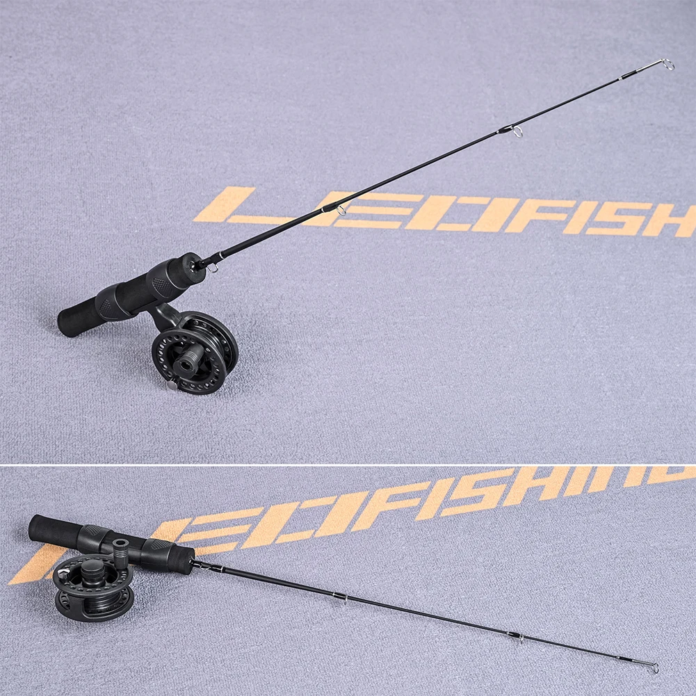 51cm Ultralight Ice Winter Fishing Rod with Reel Combo Set Outdoor Sport Mini Carbon Fiber River Shrimp Carp Fishing Pole Tackle thumbnail 3