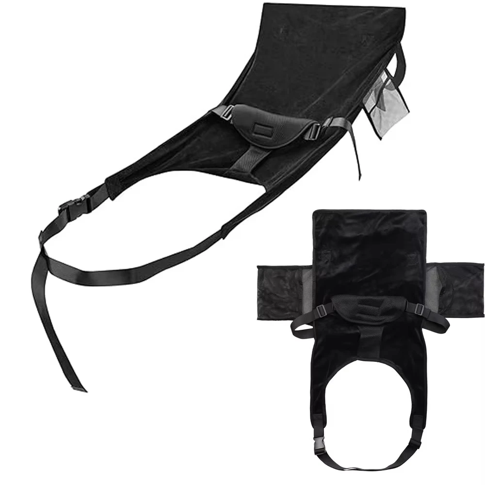 New 1Pcs Kids Airplane Seat Extender Flannel Toddler Airplane Bed with Side Pocket Comfort Breathable Travel Foot Rest Hammock thumbnail 2