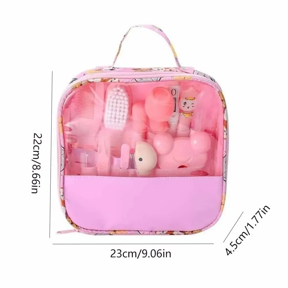 13Pcs/Set Multi-functional Baby Care Kit Hair Wash Brush Nail Clipper Baby Grooming Kit Nasal Aspirator Comb thumbnail 6
