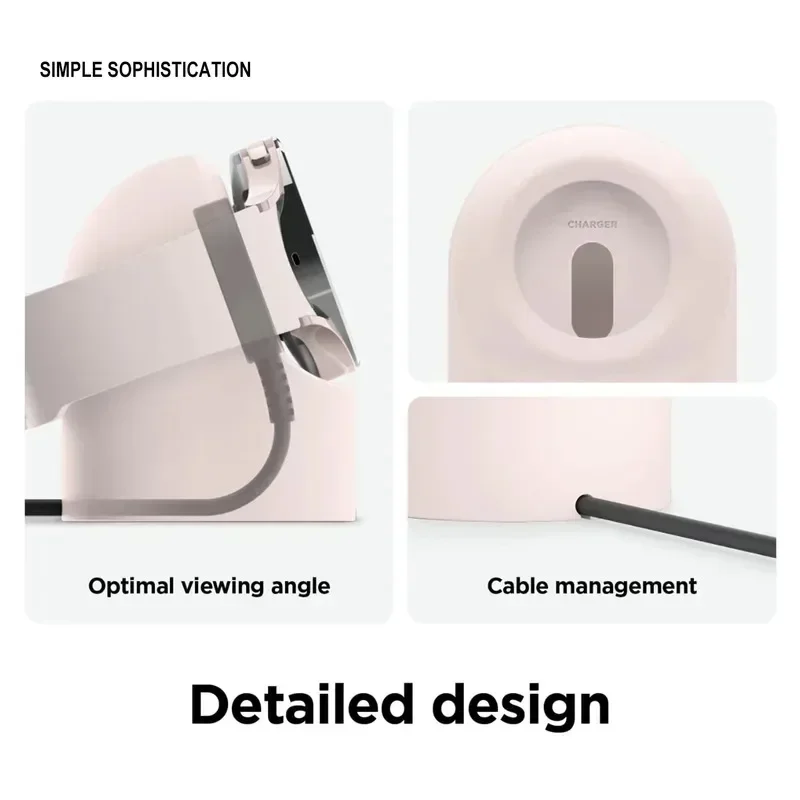 Compatible with Samsung Galaxy Watch 7 6 5 Charger Stand 40 44 46mm Galaxy Watch 5Pro Charger silicone Stand Charging base thumbnail 3