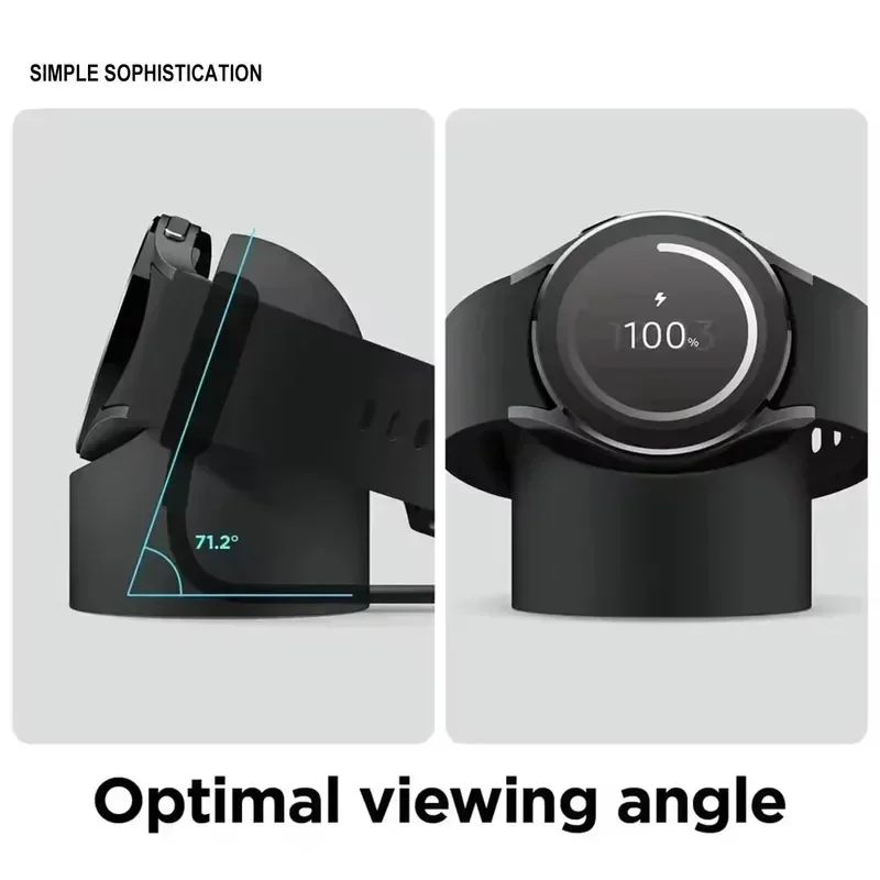 Compatible with Samsung Galaxy Watch 7 6 5 Charger Stand 40 44 46mm Galaxy Watch 5Pro Charger silicone Stand Charging base thumbnail 4