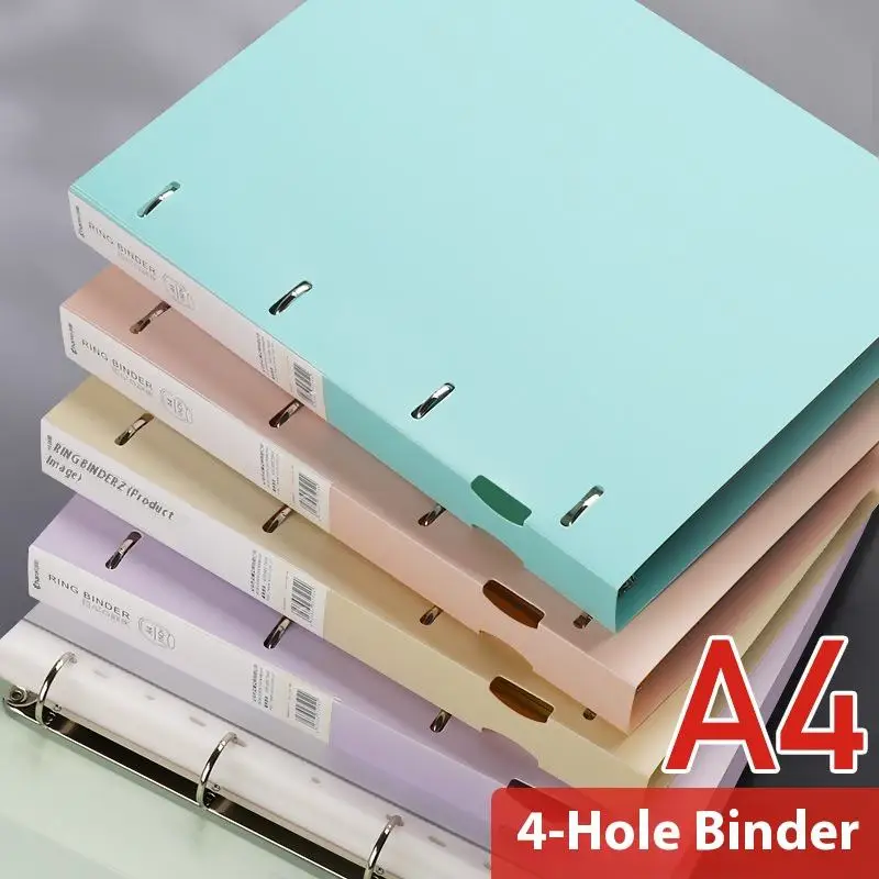 Detachable A4 4 Hole Ring Binder Exam Paper Storage Book for School Office Document Organization Office School Supplies thumbnail 2