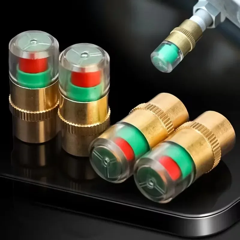 1-8pcs Automotive External Valve Stem Tire Pressure Indicator Gauge Tire Pressure Monitor Alarm Valve Sensor Wheels  Accessories thumbnail 2