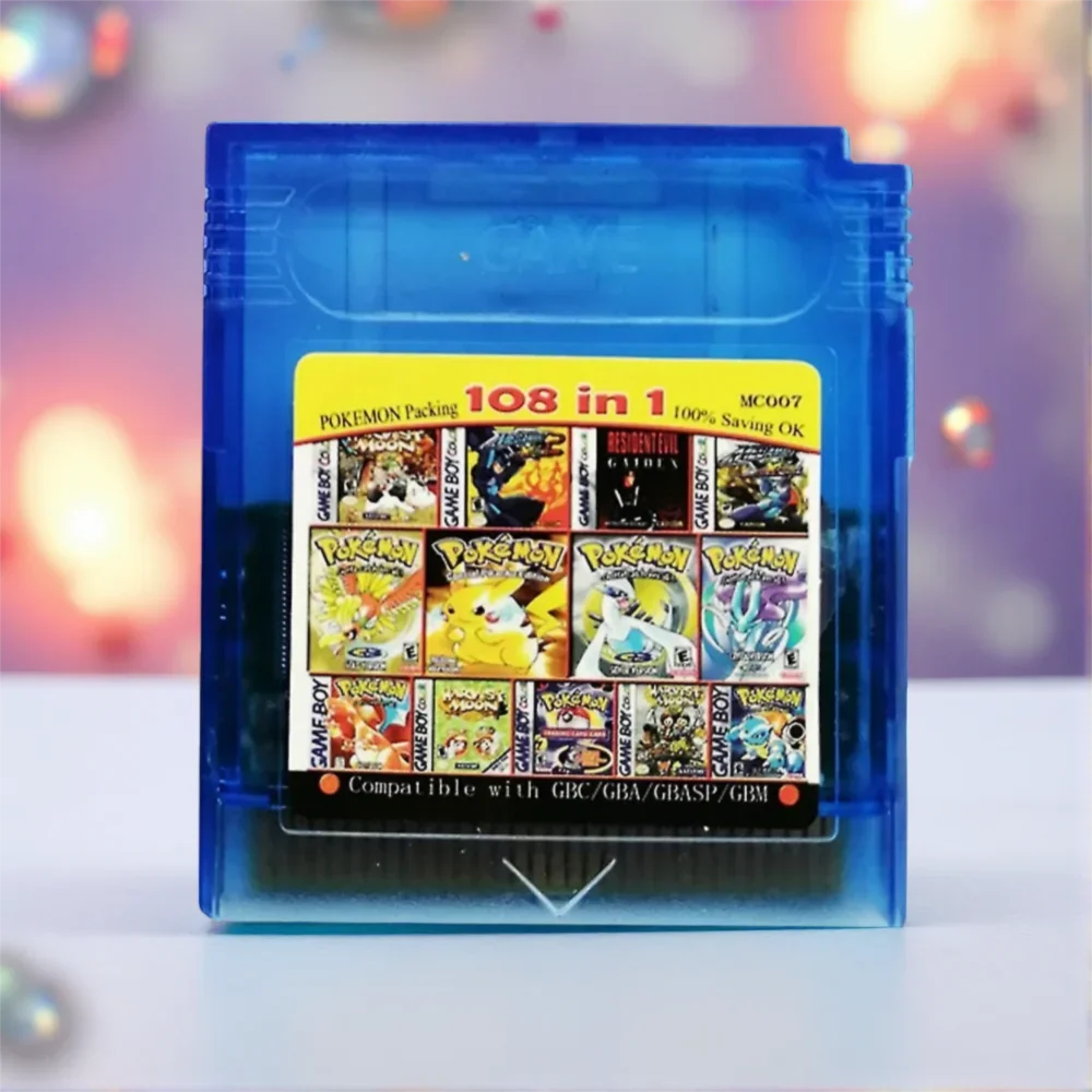 GBC Game Combo Pokémon Series 61in1 108in1 Game Video Game Cartridge Card, English Version for GBC/GBA/SP/GBM thumbnail 2