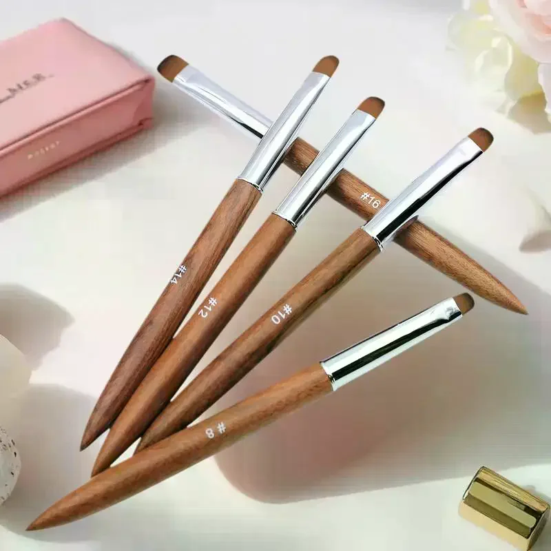 French Nail Art Brushes Flowers Drawing Pen Versatile Nail Drawing Pen Nail Tools Sandalwood Handle Manicure Pen thumbnail 5