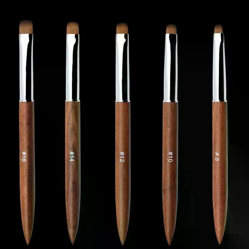 French Nail Art Brushes Flowers Drawing Pen Versatile Nail Drawing Pen Nail Tools Sandalwood Handle Manicure Pen thumbnail 4