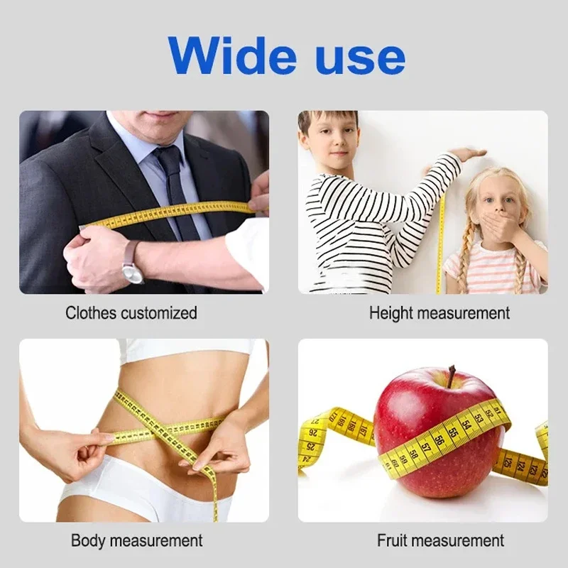 300 Cm 120 Inch Portable Soft PVC Tape 3m Leather Ruler Body Height Scale Measuring Retractable Analysis Instruments Tool thumbnail 6