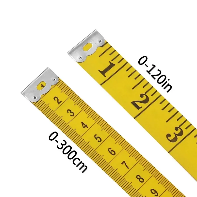 300 Cm 120 Inch Portable Soft PVC Tape 3m Leather Ruler Body Height Scale Measuring Retractable Analysis Instruments Tool thumbnail 3
