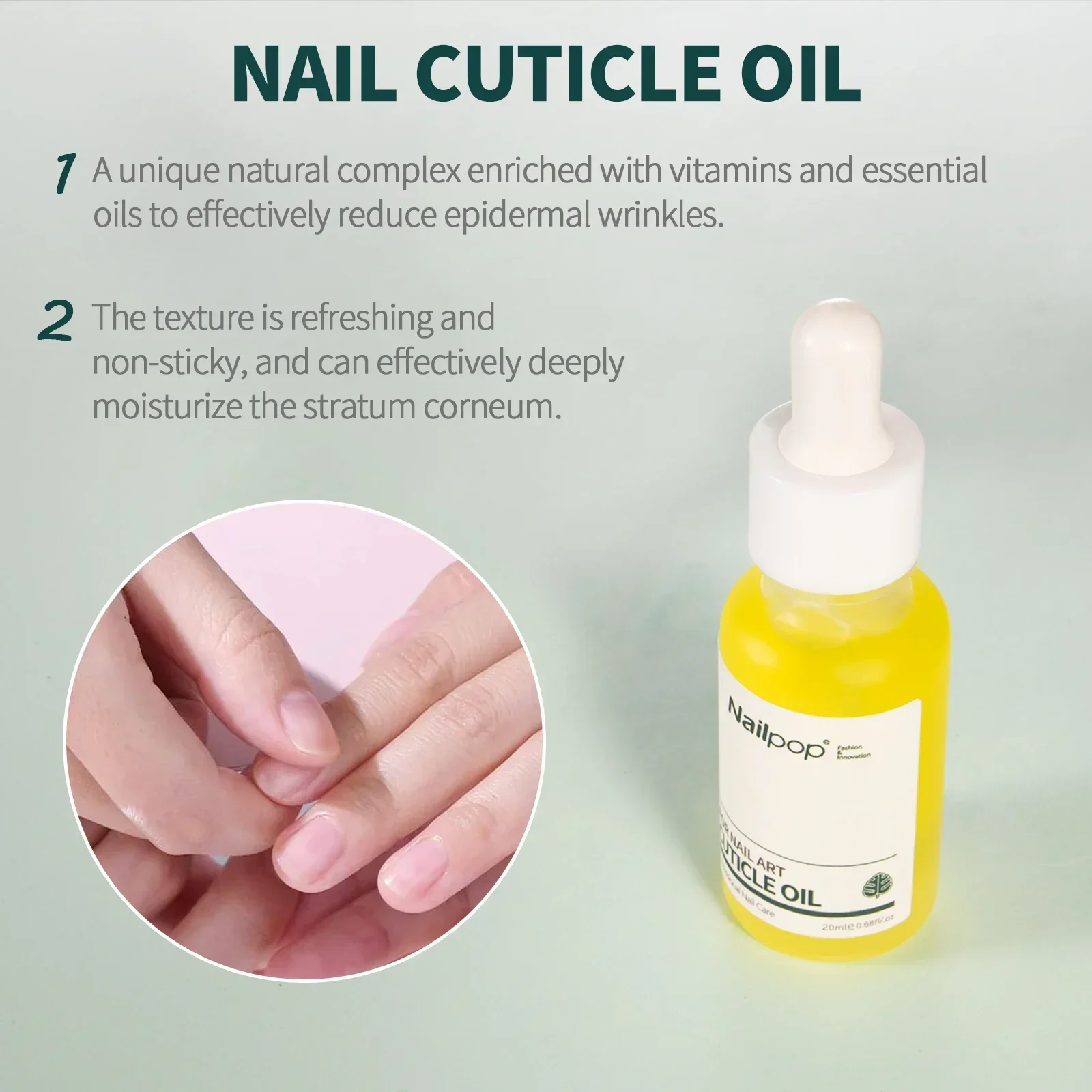 Nailpop Cuticle Oil and Softener for Nails 15ml Cuticle Remover Strengthener Nail Cuticle Protector Moisturize Manicure Kit 1pc thumbnail 3