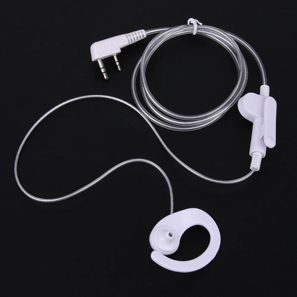 Walkie Talkie Earpiece Headset Lightweight Earphone Earpiece PTT MIC Comfortable Accessories for BAOFENG KENWOOD HYT Radio