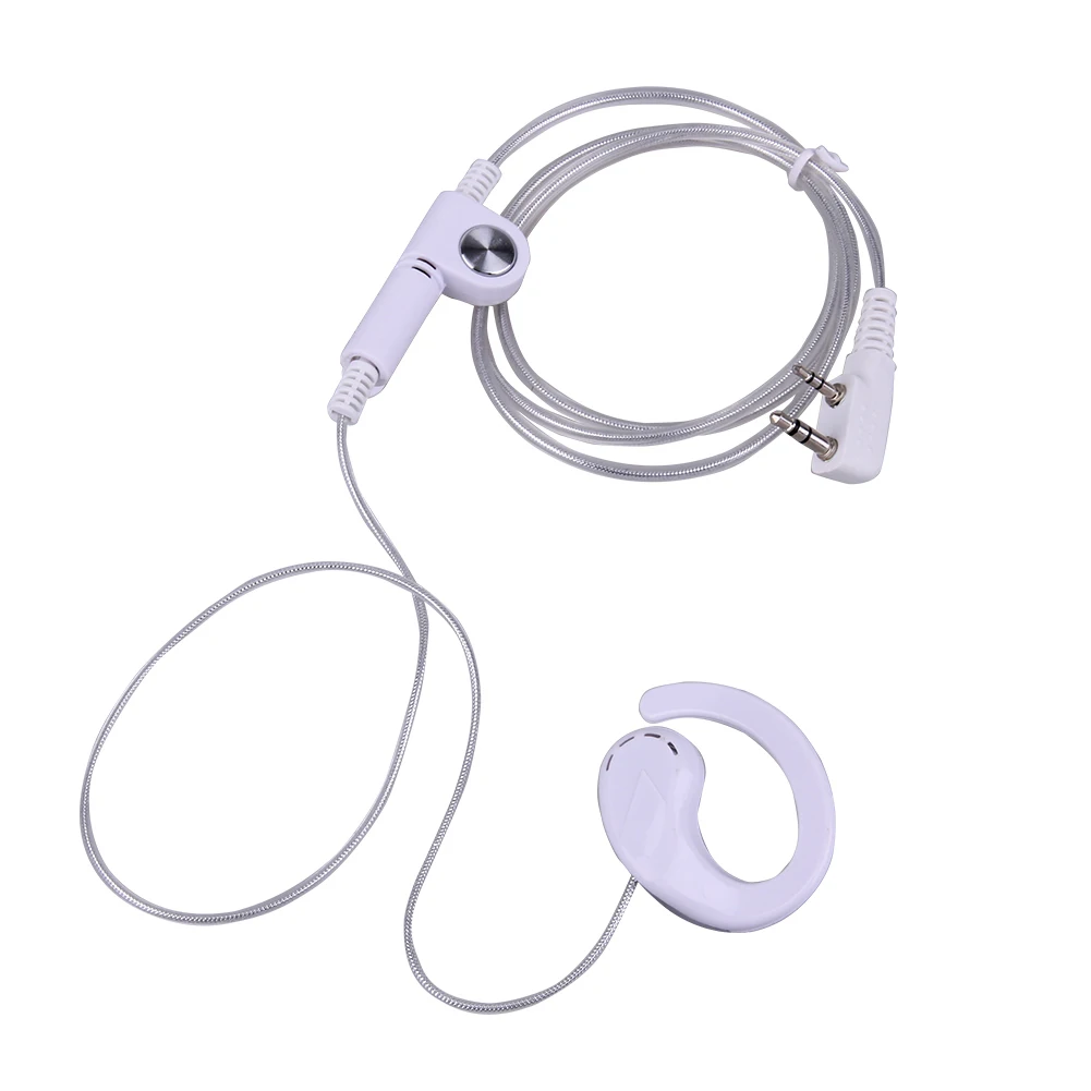 Walkie Talkie Earpiece Headset Lightweight Earphone Earpiece PTT MIC Comfortable Accessories for BAOFENG KENWOOD HYT Radio thumbnail 4