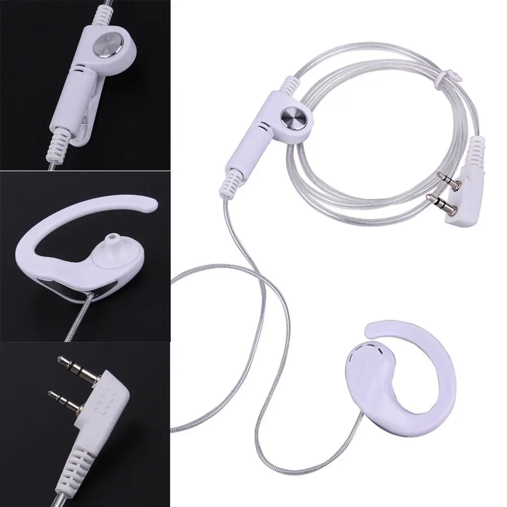 Walkie Talkie Earpiece Headset Lightweight Earphone Earpiece PTT MIC Comfortable Accessories for BAOFENG KENWOOD HYT Radio thumbnail 3