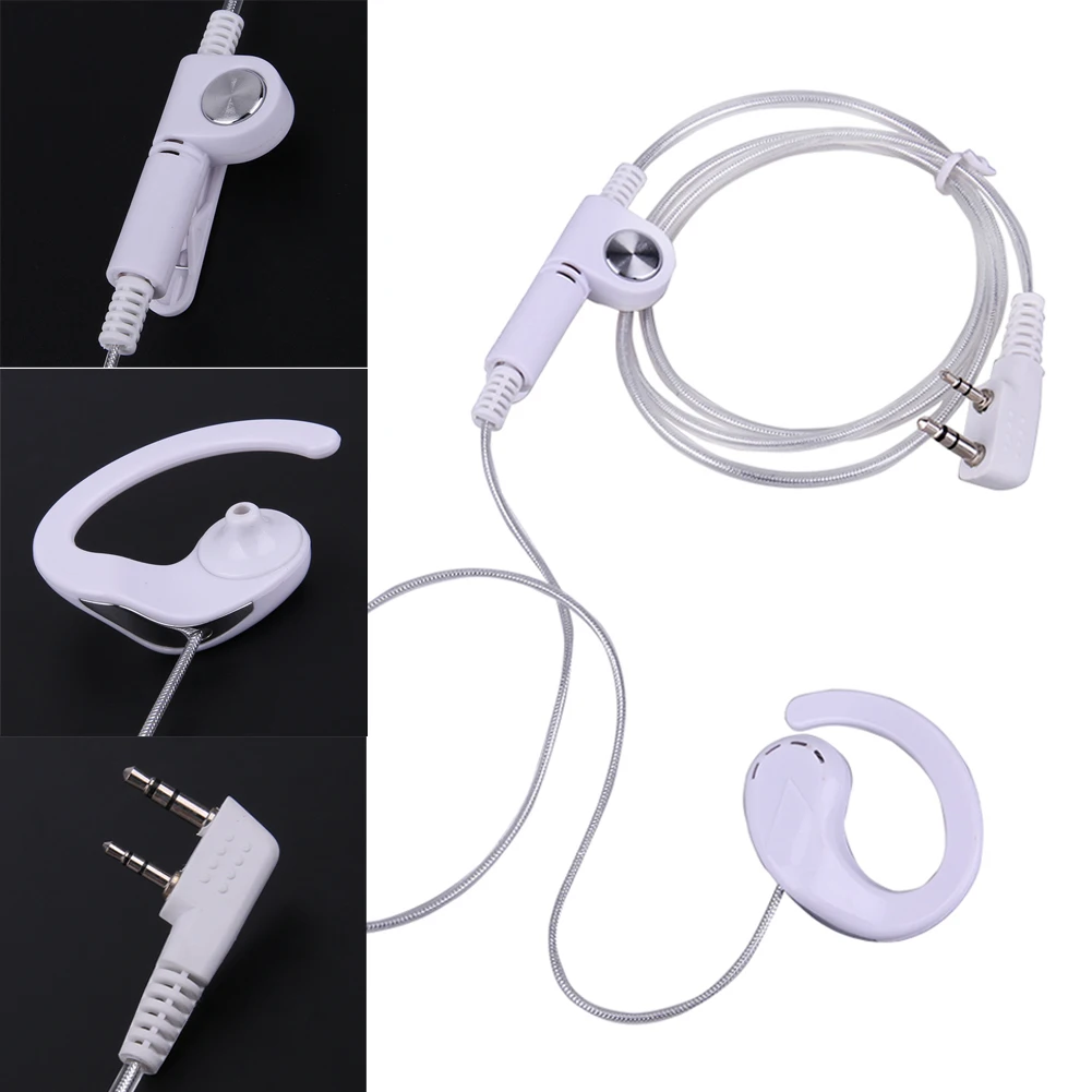 Walkie Talkie Earpiece Headset Lightweight Earphone Earpiece PTT MIC Comfortable Accessories for BAOFENG KENWOOD HYT Radio thumbnail 5