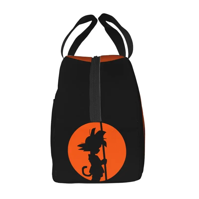 Dragon Ball Anime Gokus Logo Lunch Box for Women Leakproof Cooler Thermal Food Insulated Lunch Bag Portable Picnic Tote Bags thumbnail 2
