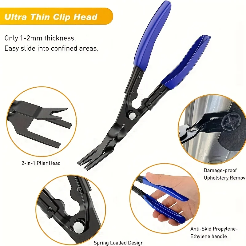 Car Tools Car Interior Disassembly Kit Plastic Trim Removal Tool Car Clips Puller Diy Panel Tools for Auto Trim Puller Set thumbnail 2