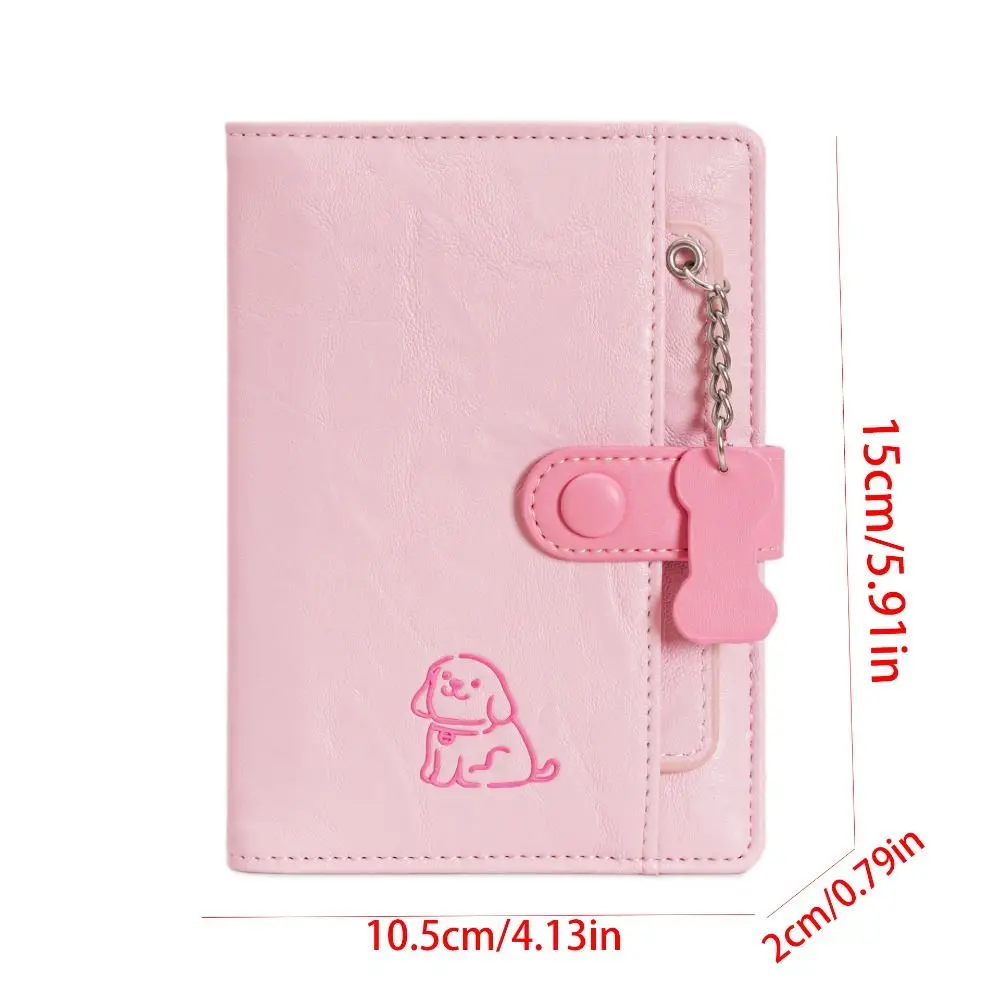 Portable Card Holder PU Passport Bag Cute Puppy Passport Cover Travel Wallet Multifunctional Airplane Check-in Passport Clip Men thumbnail 6