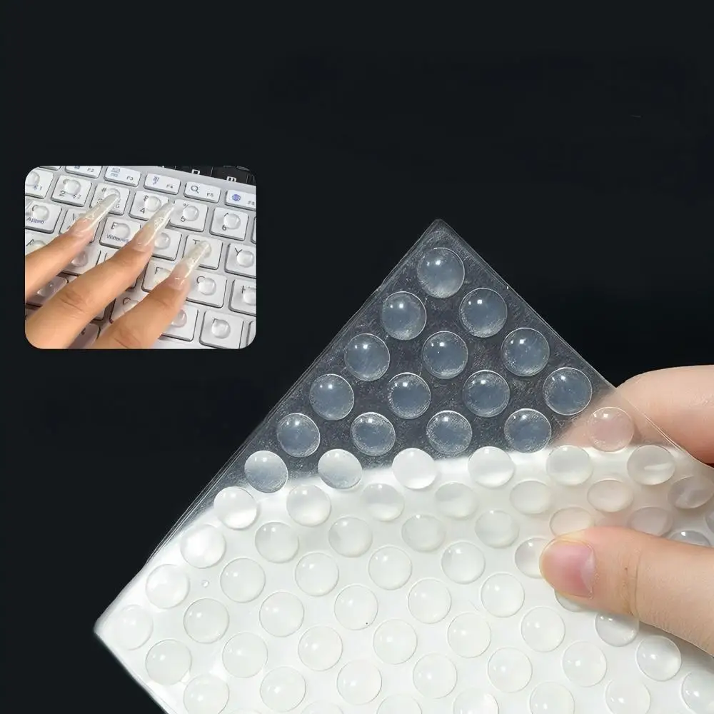 100Pcs Self Adhesive Door Stopper Rubber Damper Buffer Cabinet Bumpers Silicone Furniture Pads Cushion Protective Pads thumbnail 2