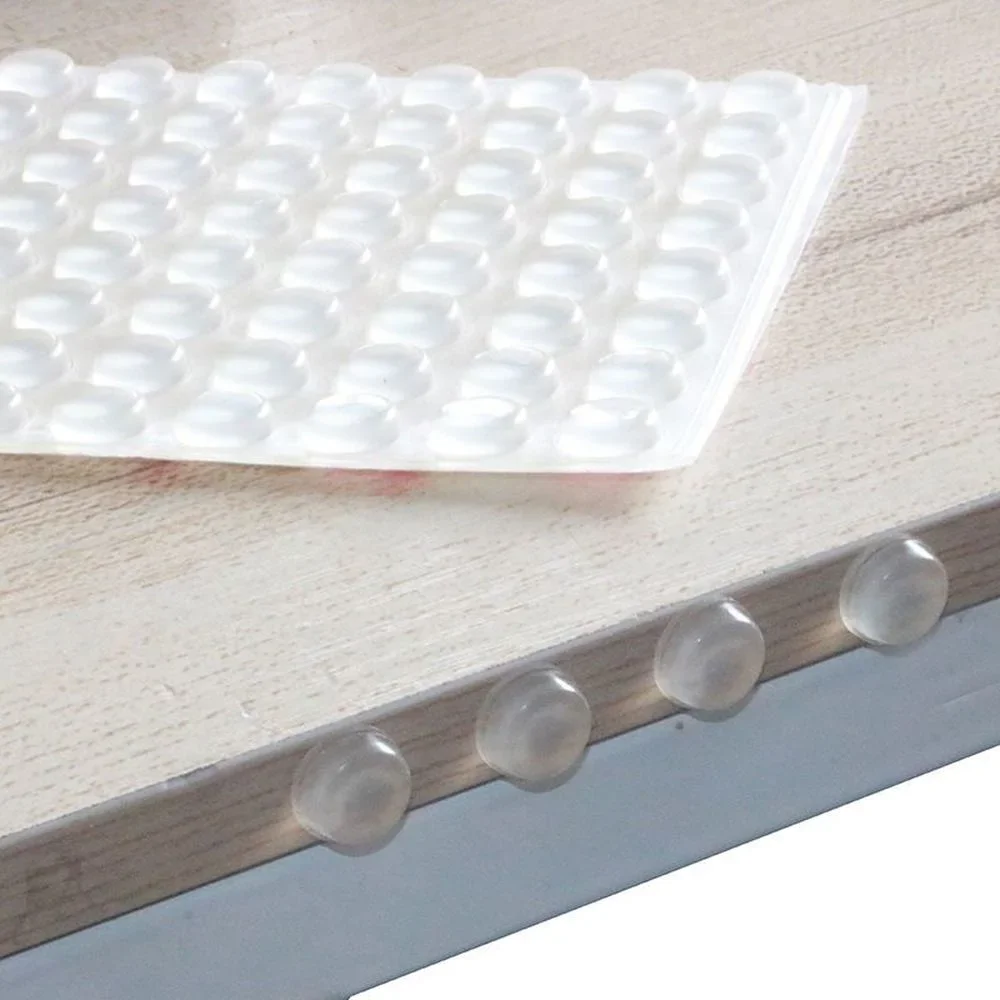 100Pcs Self Adhesive Door Stopper Rubber Damper Buffer Cabinet Bumpers Silicone Furniture Pads Cushion Protective Pads thumbnail 4