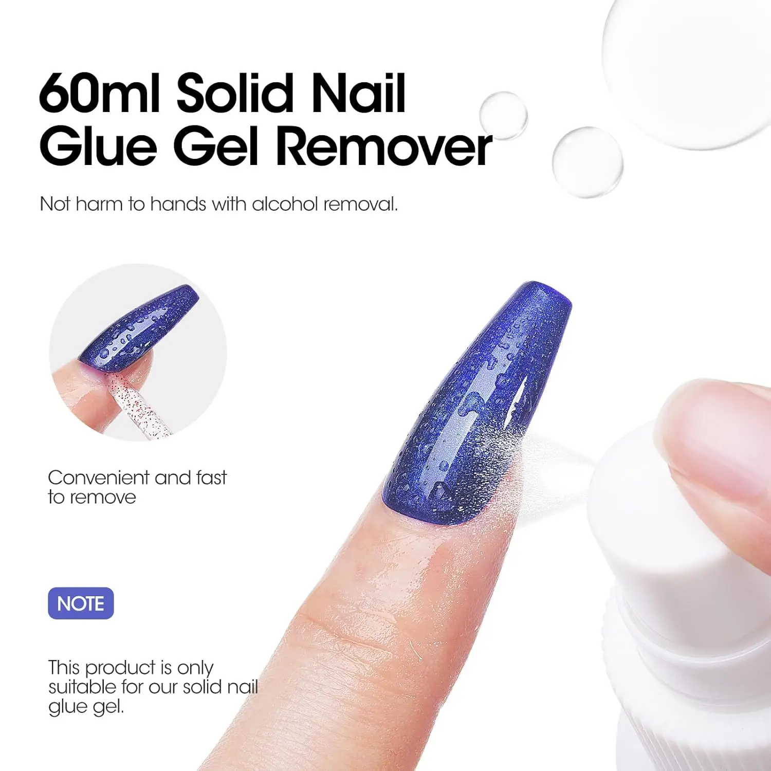 GELLEN Nail Remover Solid Glue Gel Set Strong Adhesive for Press on Nails Acrylic Tips Kit Salon Professional DIY Manicure thumbnail 4